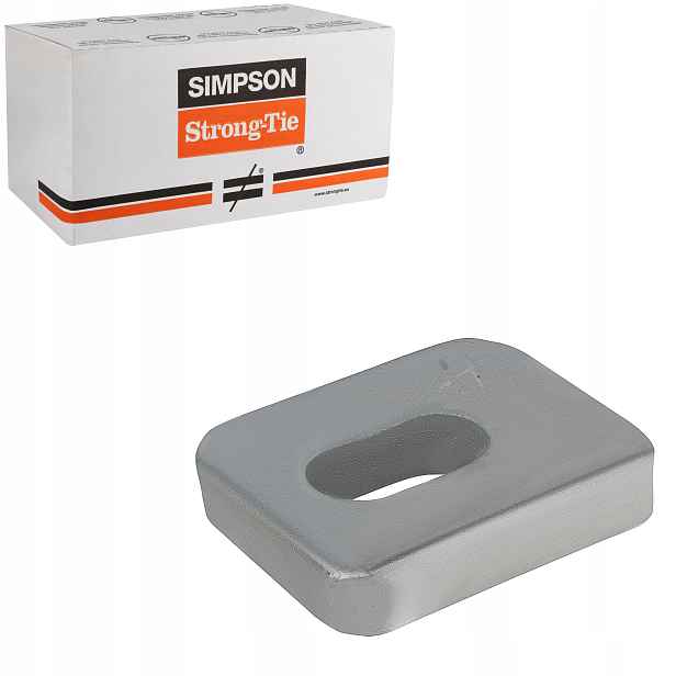 Podložky pro kotevní konektory 40x50 x 10 mm 50 ks Simpson US40/50/10G-B