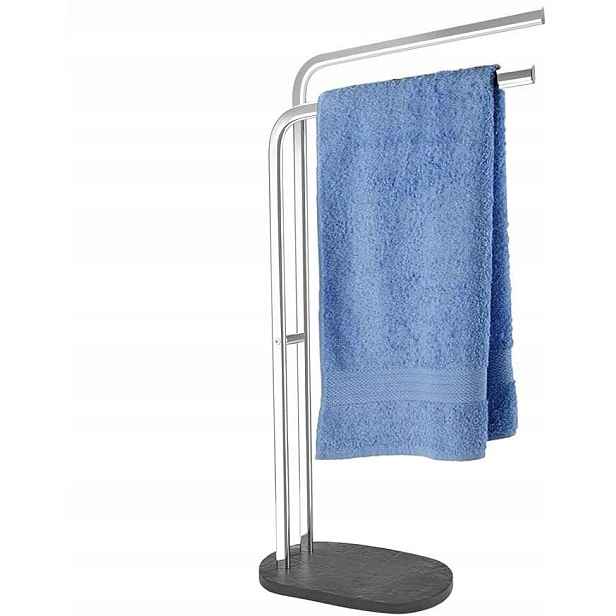 Volně stojící věšák na ručníky nerezová ocel 30x17x81,5 cm do koupelny