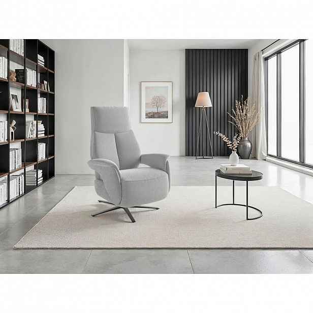 Sit & More RELAXAČNÍ KŘESLO, textil, barvy stříbra