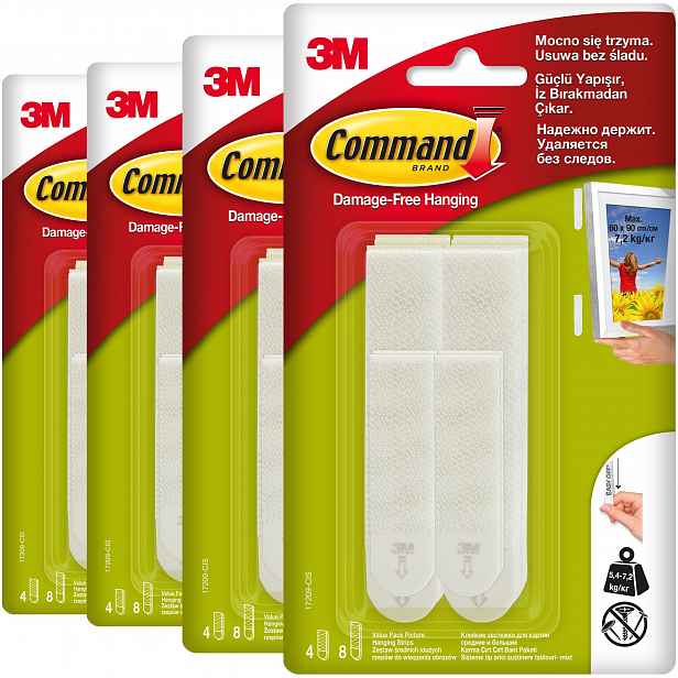 Command Na Suchý Zip Pro Rámečky, Velké Střední 4 Balení