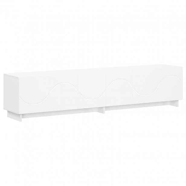 vidaXL TV stolek 180 x 34,5 x 40 cm Bílá Kompozitní dřevo