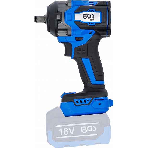 Bgs 7390, Sada akumulátorového rázového utahováku bezuhlíková 550 Nm 18 V
