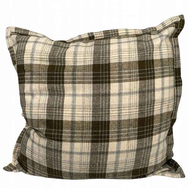 Povlak Na Polštář 45X45 Kostkovaný Dekorativní Boho Retro Béžový Do Obývacího Pokoje