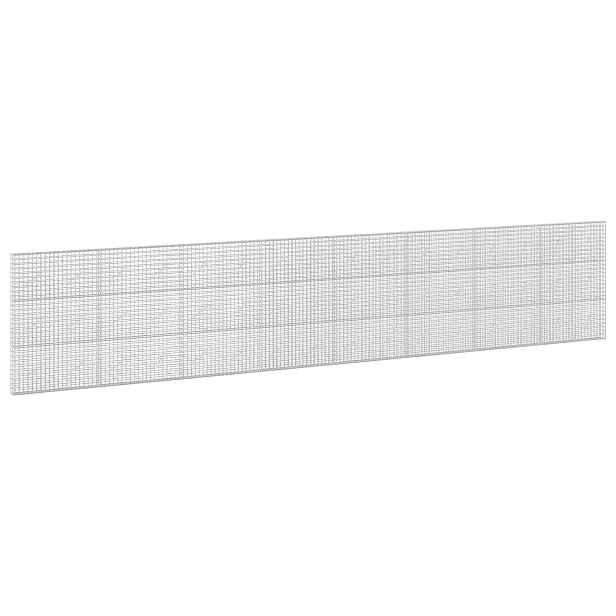 vidaXL Gabion s drátem 3,5 mm a síťkou 5x5 cm 800x10x150 cm