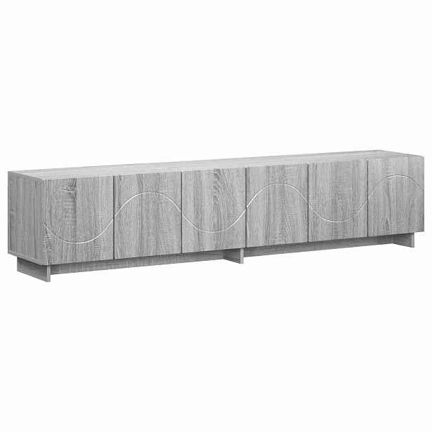 vidaXL TV stolek 180 x 34,5 x 40 cm Šedý Sonoma Kompozitní dřevo