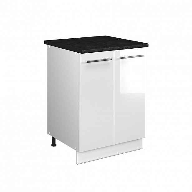 Vicco SKŘÍŇKA POD DŘEZ Fame-Line, Bílá vysoký lesk/Bílá, 60 cm