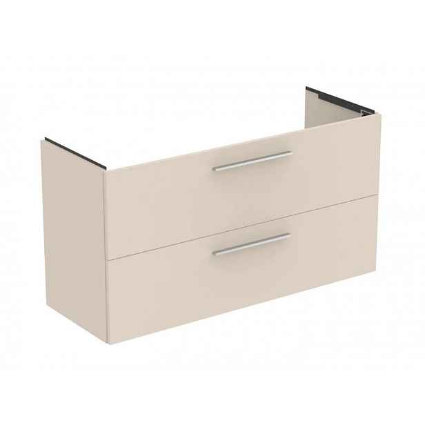 Ideal Standard i.Life A - Umyvadlová skříňka, 120x44x63 cm, 2 zásuvky, matná písková T5258NF