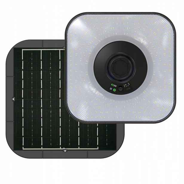 Led pouliční parková lampa Solární senzor soumraku 25W 3800lm Cct IP54