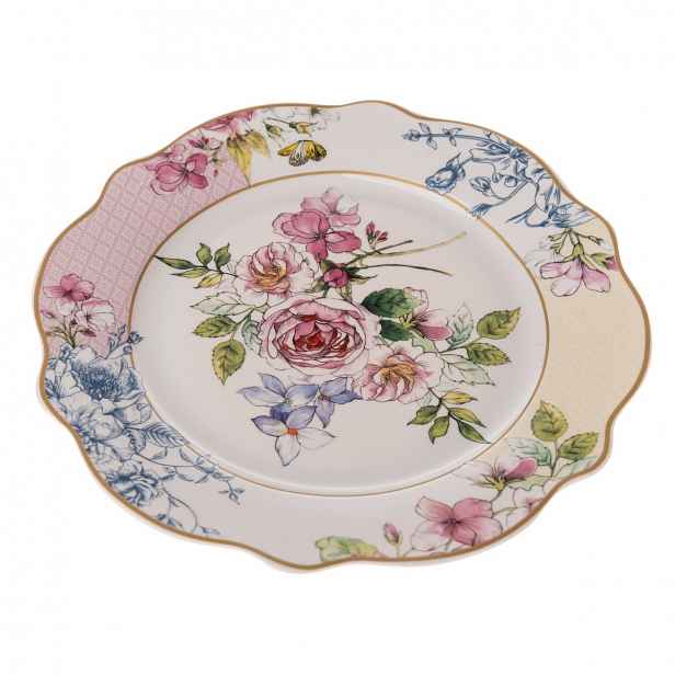 Porcelánový dezertní talíř Roses, 19,2 cm