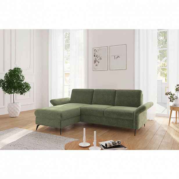 Sit & More ROHOVÁ SEDAČKA, textil, světle zelená