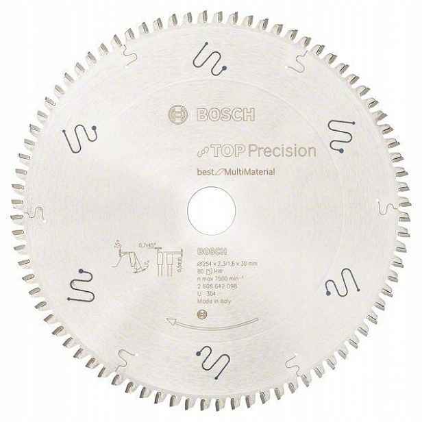 Kotoučová Pila Top Precision Best For Multi Materia 254*30/80