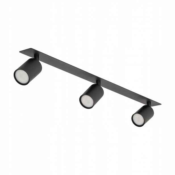 Reflektor Spot Kulaté Stropní Svítidlo Pod omítku Černé Kov 3 zdroje GU10 Nex Tk Lighting