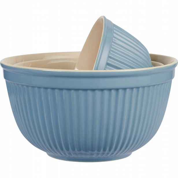 Sada 3 modrých misek Mynte Blue Bell Ib Laursen
