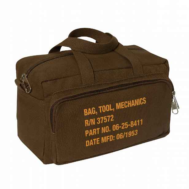 Taška Mechanics Vintage Military Stencil G.i. earth brown 7,5L