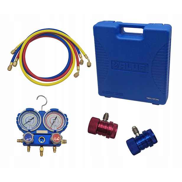 Sada manometrů Value VMG-2-R134a Rychlospojky Wc Nc