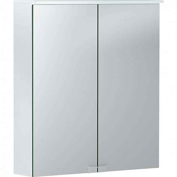 Geberit Option - Zrcadlová skříňka s osvětlením, 60x68x18 cm, bílá 500.273.00.1