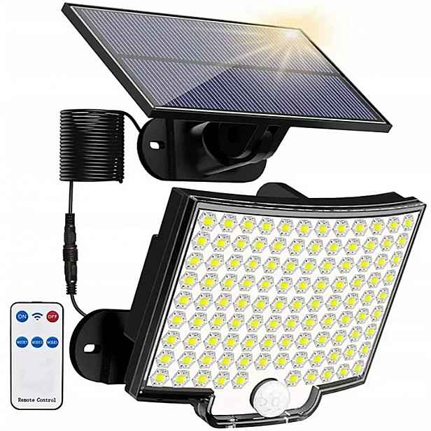 Solární Lampa Se Samostatným Panelem Ovladač A Senzorem Soumraku Pohybu