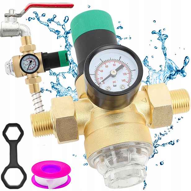 Standardní Reduktor Tlaku Vody 255 MM G3/4, Hydraulický Instalační Systém