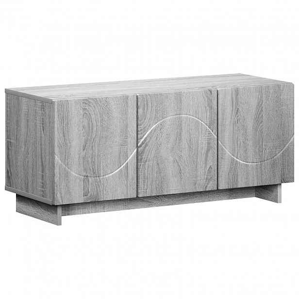 vidaXL TV stolek 90 x 34.5 x 40 cm Šedý Sonoma Kompozitní dřevo
