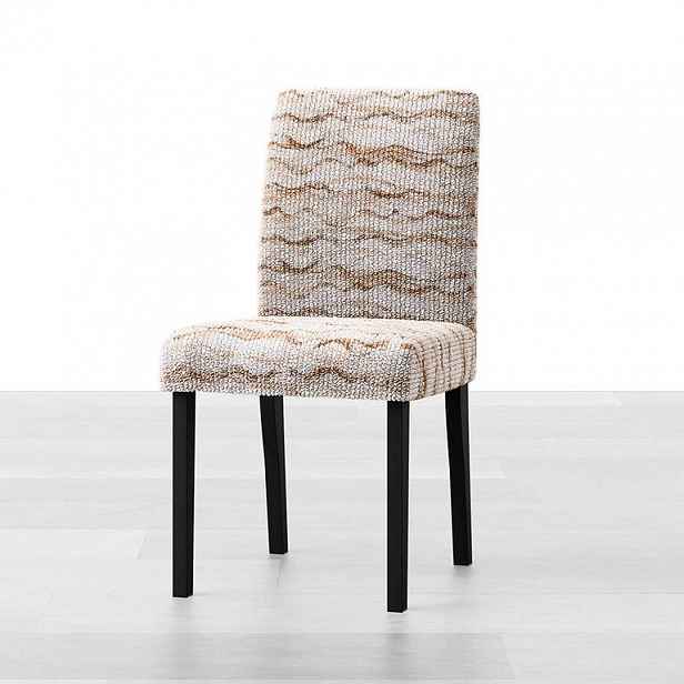 GA.I.CO decoDoma napínací potah bielastický OCEANO NOVÉ béžové židle s opěradlem 2 ks 45 x 45 x 50 cm