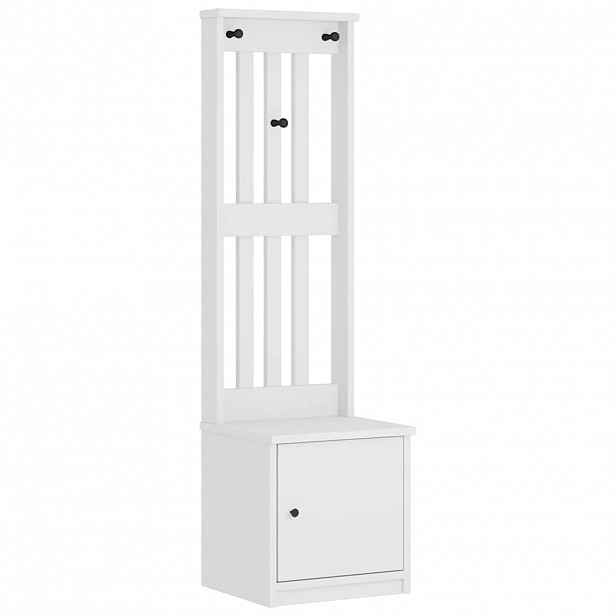 vidaXL Předsíňový strom SANDNES bílá 45x40x159,5 cm Borovicový masiv