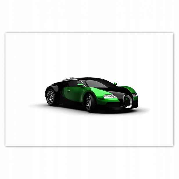 Plakáty 185x125 Zelené Bugatti Veyron