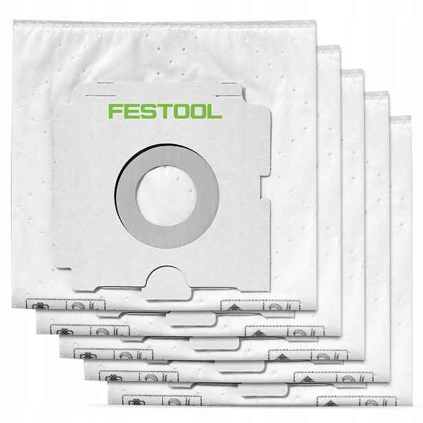 5 x Sáčky Festool 496187 Sc Fis-ct 26/5 Pro Vysavač Cleantec CT26 Selfclean