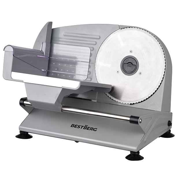Elektrický kráječ BestBerg BBS-400 / 250 W / šedá