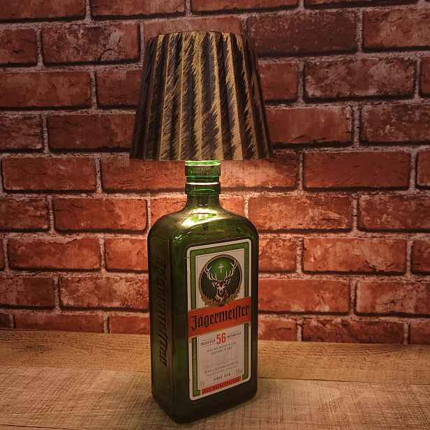 Jagermeister Lampa lampa S Kloszem 3 Režimy Dotyk Zlatá Patina Hnědá 0,5L