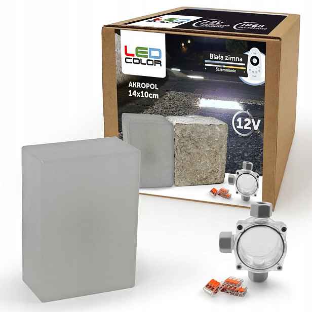 Led nájezdové svítidlo 12V IP68 14x10 Bz 5300K Lampa
