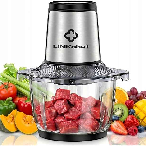 LINKChef Elektrický drtič, 1.5 l, nádoba z oceli