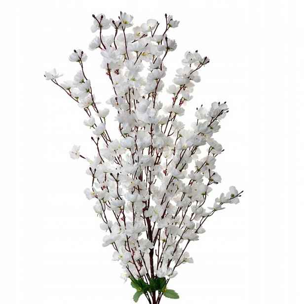 Velký umělý bílý květ sakura Peel 100 cm