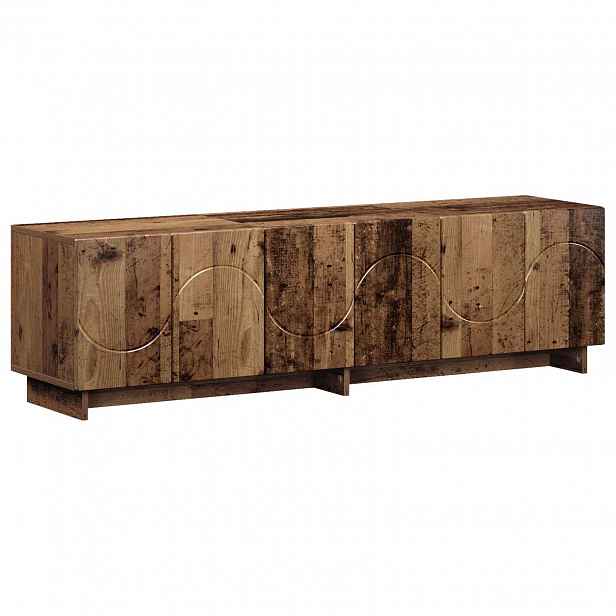 vidaXL TV stolek 140 x 34.5 x 40 cm Staré dřevo Kompozitní dřevo