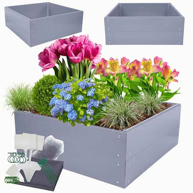 Vyvýšená plastová zeleninová zahrada krabička na zeleninu Pvc 40x100x100