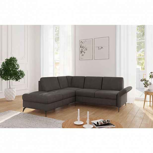 Sit & More ROHOVÁ SEDAČKA, textil, barvy grafitu
