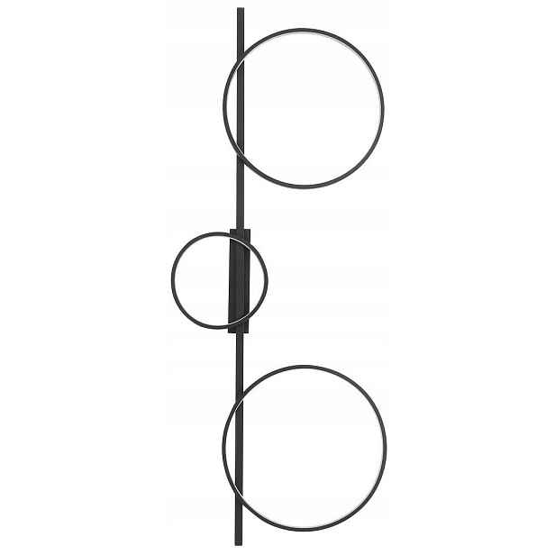 Stropní Svítidlo Circolo Černá 33W Led 3000K 18,30 cm Závěsná lampa do domu