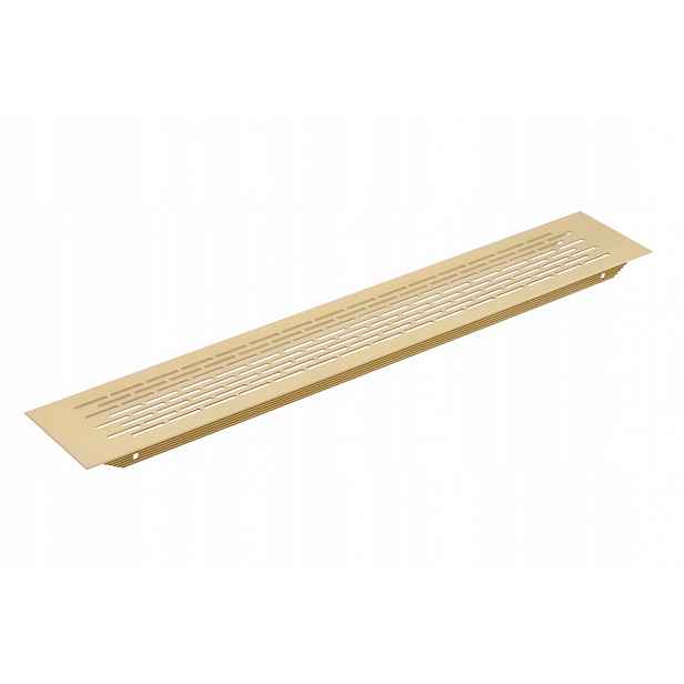 Ventilační Mřížka Alu Zlatá Nábytková, Pod Ledničku 80x480mm Amix Gtv x10ks