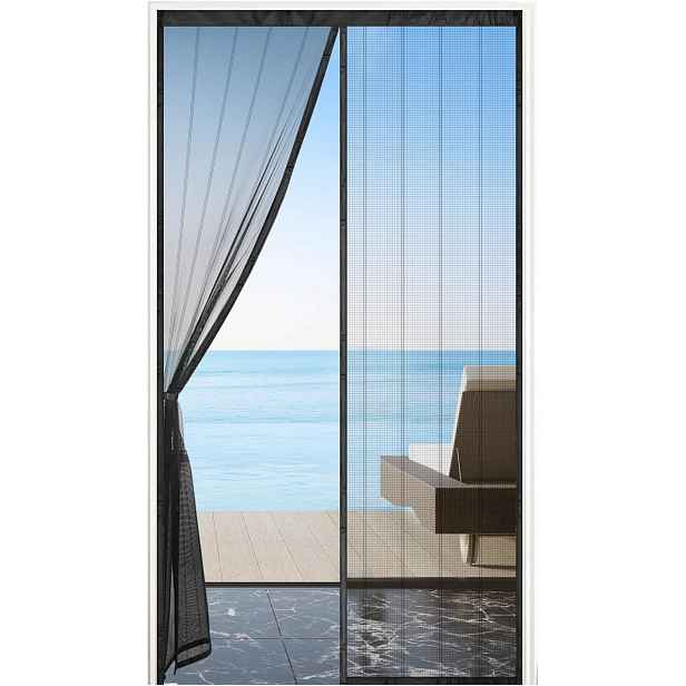 Moskytiéra Mycarbon 120x220 cm magnetická, černá, zesílená
