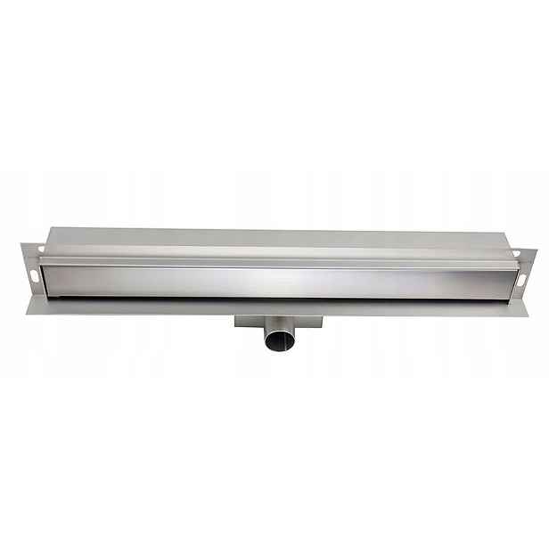 Lineární odtok nástěnný ocelový 2v1 60 cm Inox