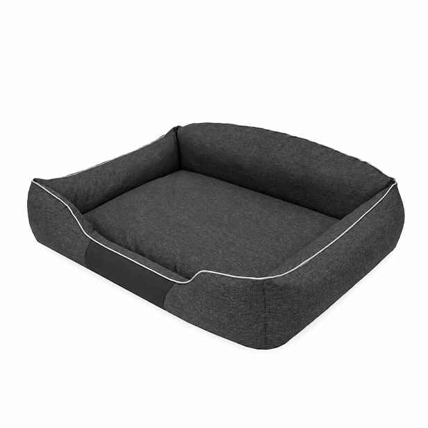Luxusní pelíšek pro psy BAILEY EKOLEN černý L, XL, XXL Rozměr: XL-85x65 cm