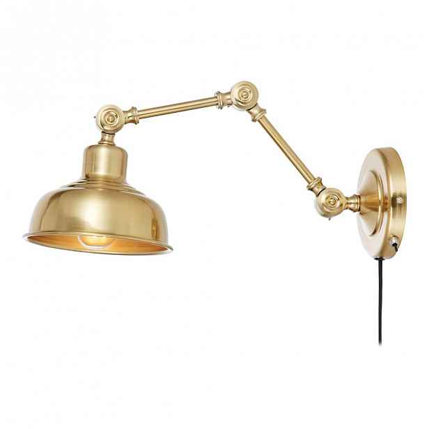 Nástěnná lampa ve zlaté barvě Markslöjd Grimstad