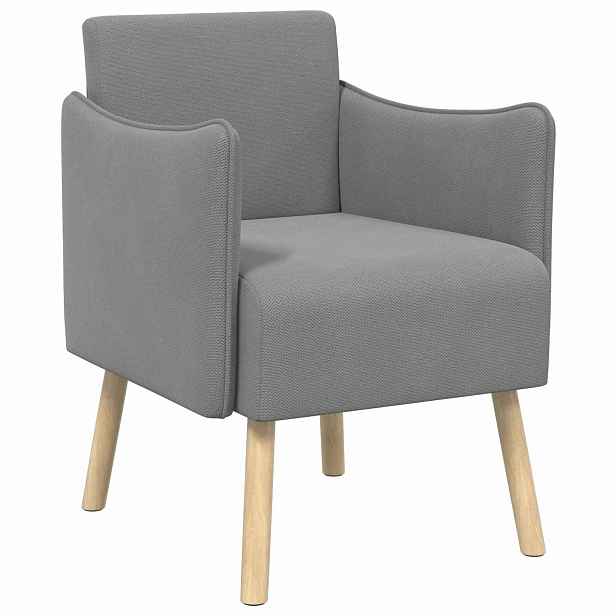 vidaXL Designové křeslo Tmavě šedá Zrnitý samet