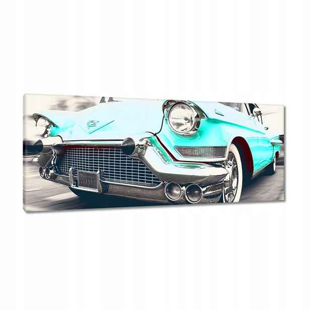 Obrazy 100x40 Tyrkysový Cadillac