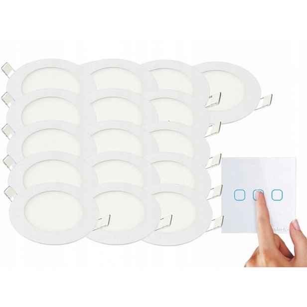 Sada svítidel Halogen Strop Led 3W 16x Vypínač