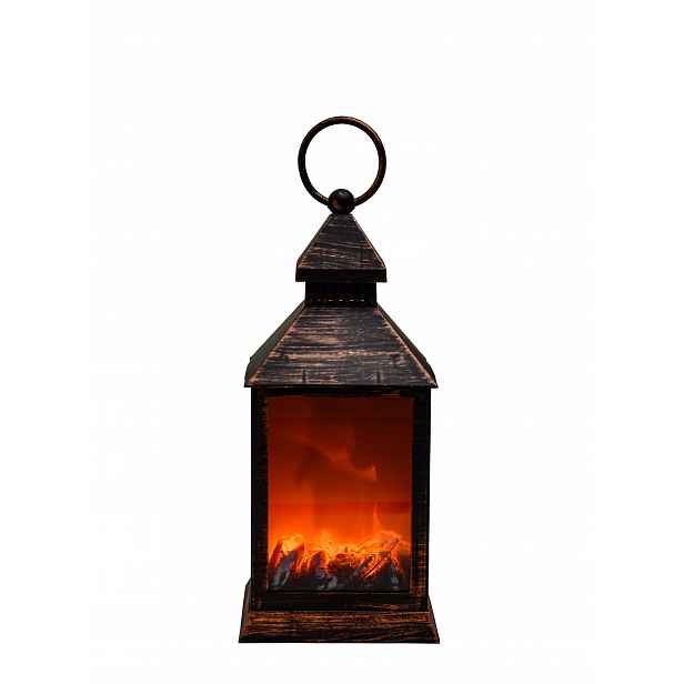 Mini Krb Lucerna Led Lampion Imitace Ohně Vánoční Ozdoba