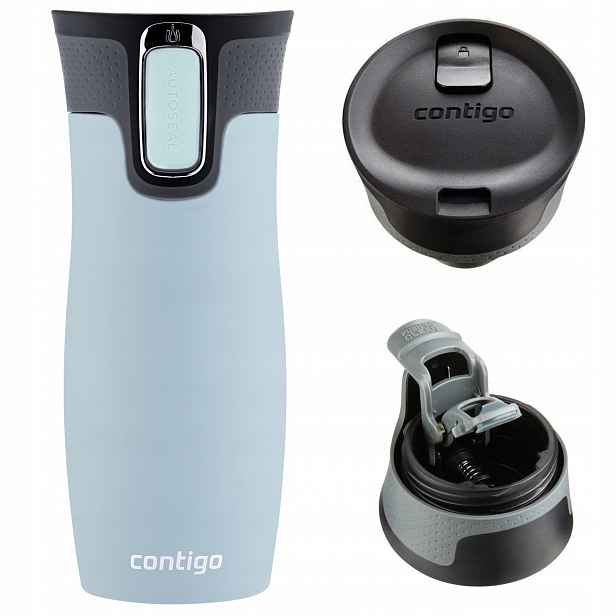 Termohrnek Contigo West Loop 2.0 Na Kávu Do Auta Modrý Mat 470 ML