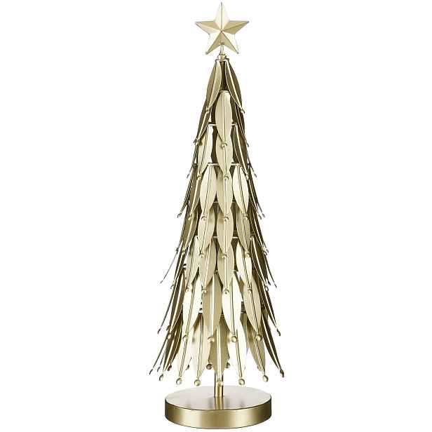Vánoční figurka Vánoční stromek kovový se zlatou hvězdou 47 cm 1 Ks