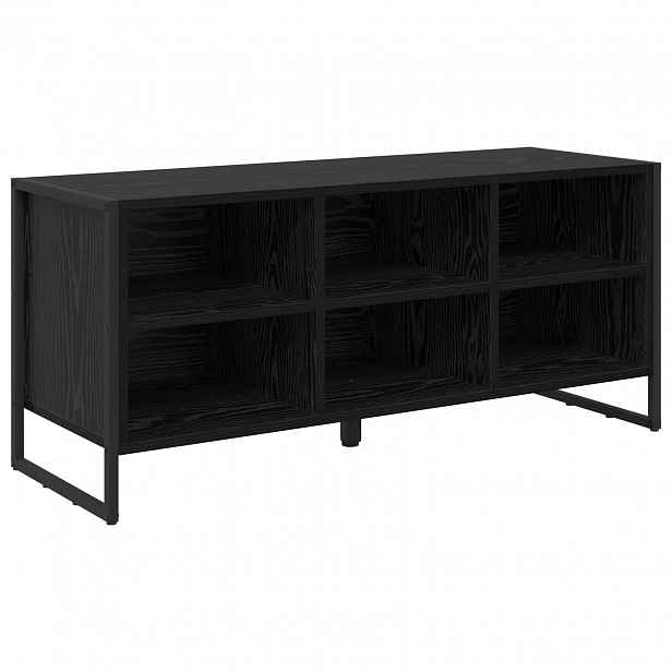 vidaXL Skříň na obuv 100 x 35 x 44 cm Kompozitní dřevo Černý dub