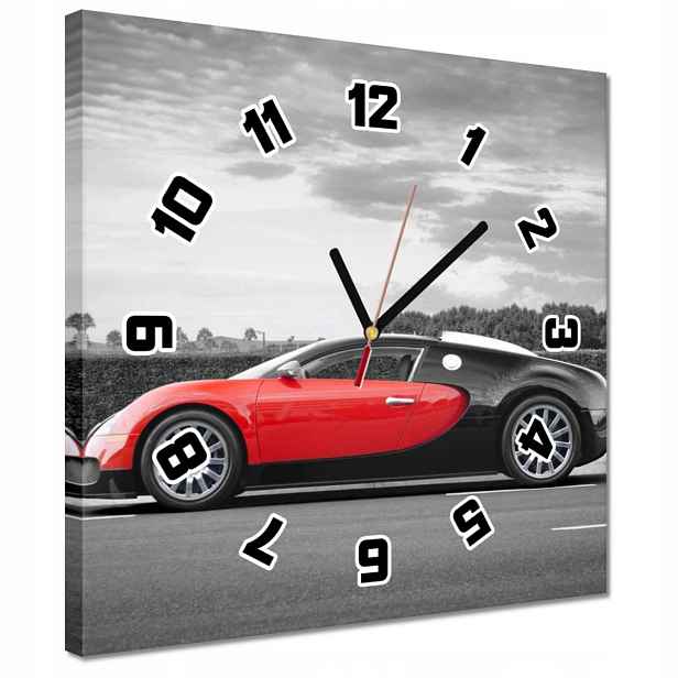30x30 Bugatti Auto hodiny
