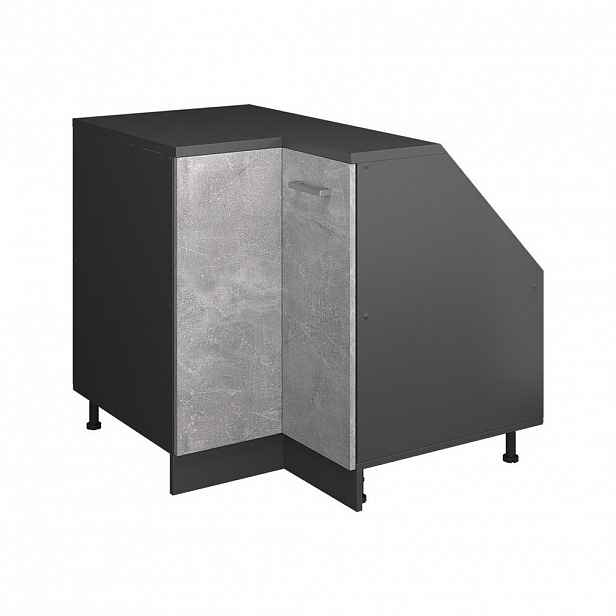 Vicco ŠIKMÁ SKŘÍŇ ROHOVÁ SKŘÍŇKA Rion Beton 75.6 x 81.6 cm s 1 dveřmi, korpus skříně hloubka 60 cm